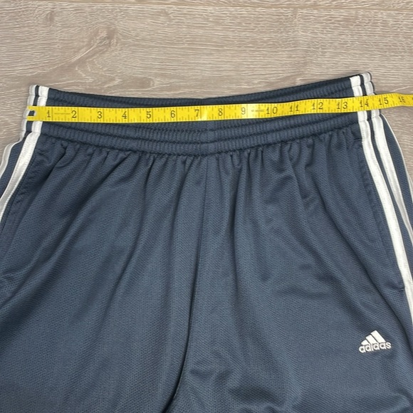 Adidas Essentials Warm-Up Open Hem 3 Stripes Track Pants Regular Fit Navy L - Picture 8 of 16